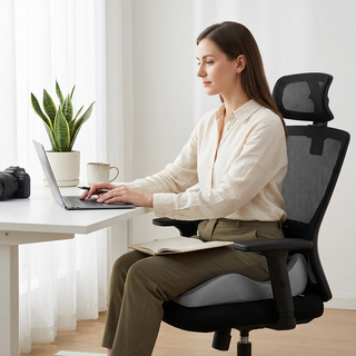 Memory foam seat cushion coccyx pain relief adjustable