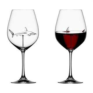 Decorative Shark Wine Glass