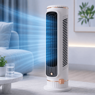 Sloupový ventilátor bezlopatkový přenosný na léto