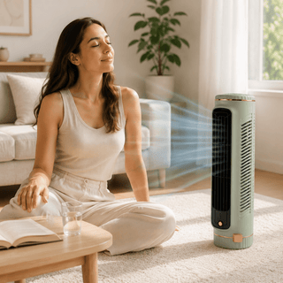 Sloupový ventilátor bezlopatkový přenosný na léto 1
