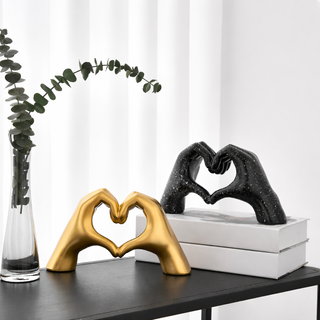Modern Heart Statue Figurine for Interior