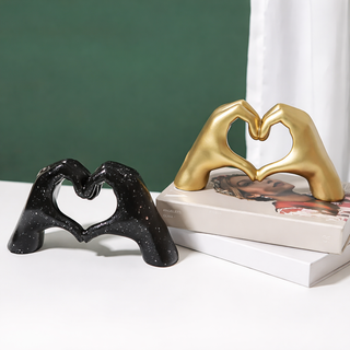 Modern Heart Statue Figurine for Interior