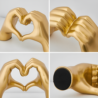 Modern Heart Statue Figurine for Interior