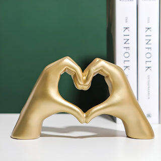 Modern Heart Statue Figurine for Interior