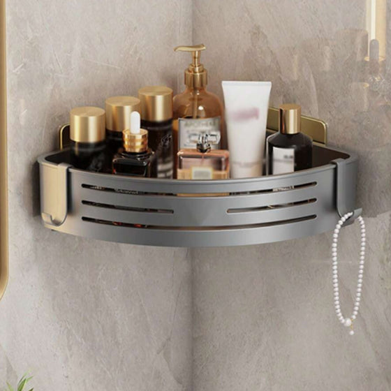 Półka pod prysznic narożna aluminiowa do łazienki