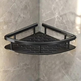 Sprchová police zakřivená moderní dekorativní nástěnná