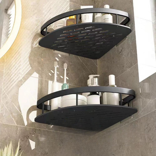 Sprchová police zakřivená moderní dekorativní nástěnná