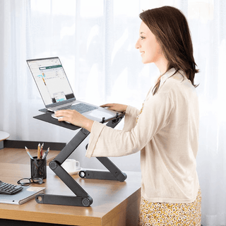 Stojak na laptopa nowoczesny obrotowy o 360° do pracy