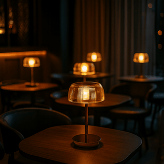 Stolní lampa LED křišťálová moderní osvětlení