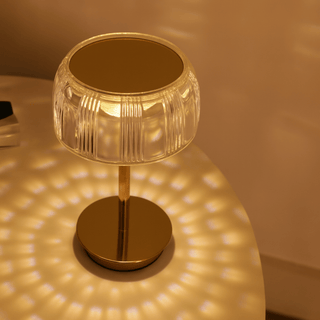Stolní lampa LED křišťálová moderní osvětlení