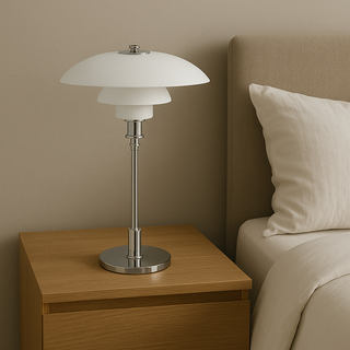 Lampa stołowa LED retro
