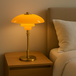 Lampa stołowa LED retro