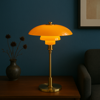 Lampa stołowa LED retro
