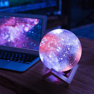 Stolní lampa galaxie měsíc dekorativní usb