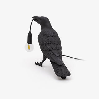 Stolní lampa havran designová dekorativní moderní