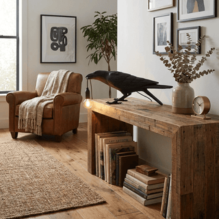 Stolní lampa havran designová dekorativní moderní