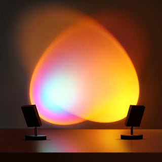 Stolní lampa moderní černá Sunset USB