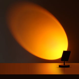 Stolní lampa moderní černá Sunset USB