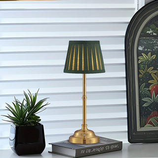 Stolní lampa moderní plisované stínidlo