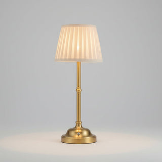 Stolní lampa moderní plisované stínidlo