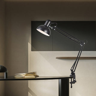 Stolní lampa nastavitelné rameno industriální styl