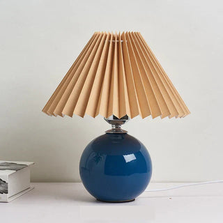 Stolní lampa retro se skládaným stínidlem na noční stolky