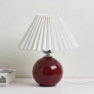 Stolní lampa retro se skládaným stínidlem na noční stolky