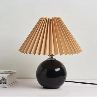 Stolní lampa retro se skládaným stínidlem na noční stolky