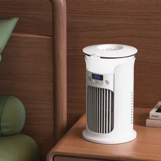 Stolní ventilátor zvlhčovač přenosný tichý
