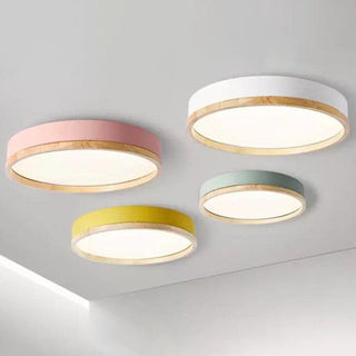 Minimalistyczne, okrągłe, nowoczesne oświetlenie sufitowe LED