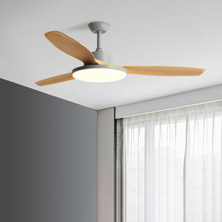 Nowoczesny minimalistyczny wentylator sufitowy LED