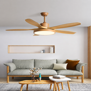 Nowoczesny minimalistyczny wentylator sufitowy LED