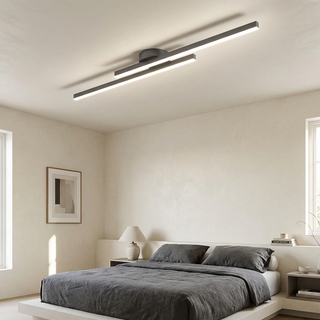 Nowoczesna minimalistyczna liniowa lampa sufitowa LED