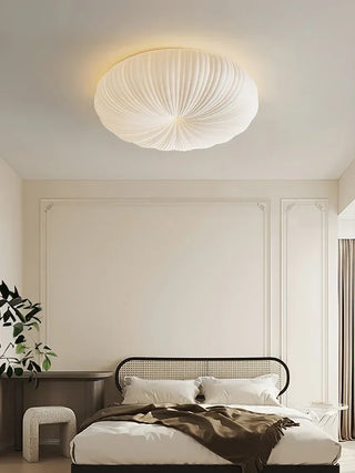 Modern LED ceiling lamp Japandi design in shell style