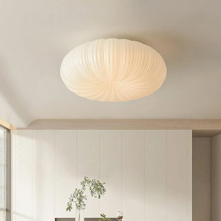 Modern LED ceiling lamp Japandi design in shell style
