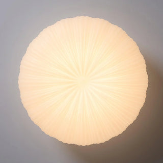 Modern LED ceiling lamp Japandi design in shell style