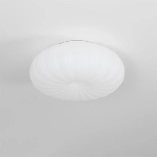 Modern LED ceiling lamp Japandi design in shell style