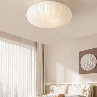 Modern LED ceiling lamp Japandi design in shell style