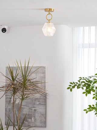 Stropní lampa moderní zlatá LED