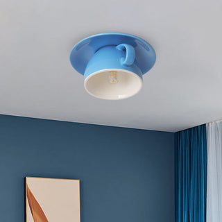 Stropní lampa retro dekorativní přisazená