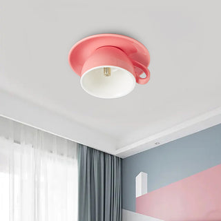 Stropní lampa retro dekorativní přisazená