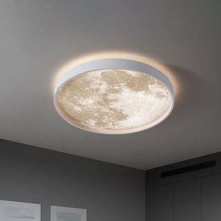 Nordic round moon LED ceiling light