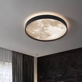 Nordic round moon LED ceiling light