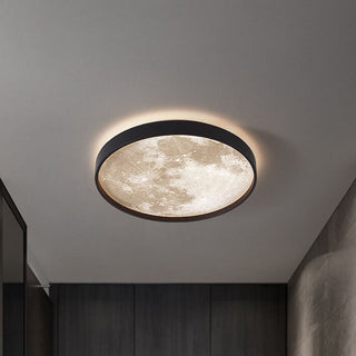 Nordic round moon LED ceiling light