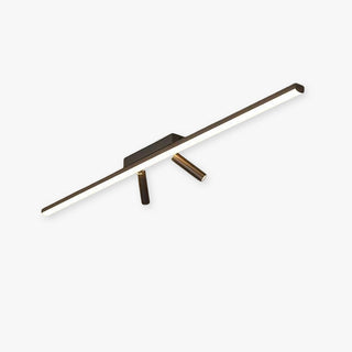 Stropní svítidlo lineární moderní černé do obývacího pokoje