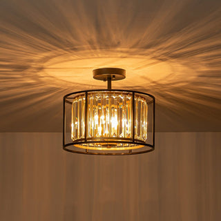 Stropní světlo moderní křišťálový bubnový styl