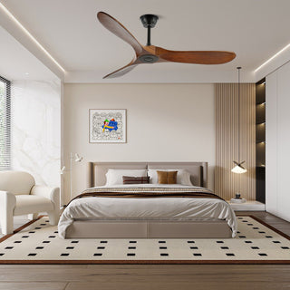 Stropní ventilátor moderní tichý letní design