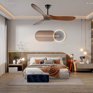 Stropní ventilátor moderní tichý letní design