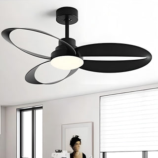 Nowoczesny minimalistyczny wentylator sufitowy z oświetleniem LED
