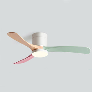 Stropní ventilátor se světlem moderní nordický minimalistický design